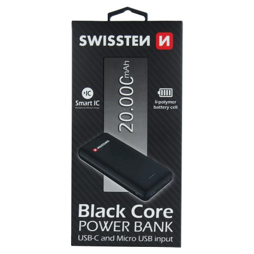SWISSTEN BLACK CORE POWER BANK 20000 mAh