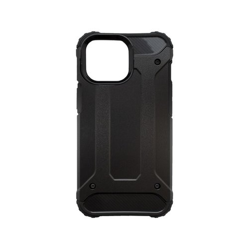 Puzdro Military iPhone 13 Pro Max, plastové - čierne