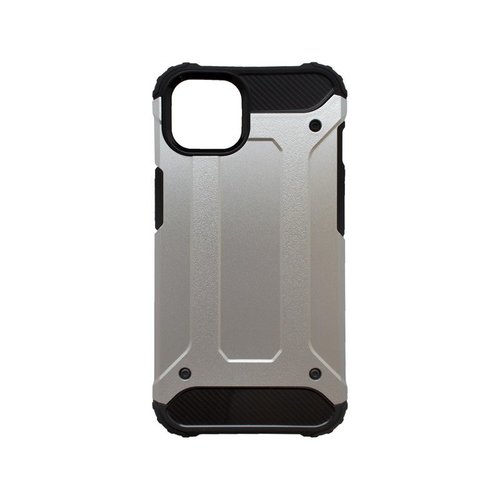 mobilNET plastové puzdro iPhone 13 Mini, strieborné, Military