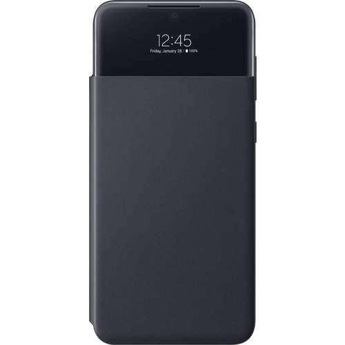 Samsung flipové puzdro s View pre Galaxy A33 5G, čierne