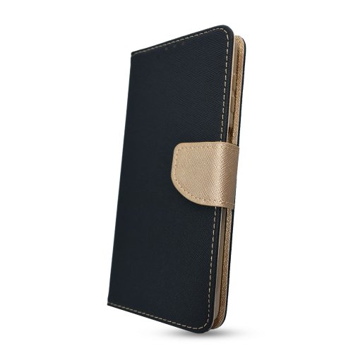 E-shop Puzdro Fancy Book iPhone 13 Pro - čierno zlaté