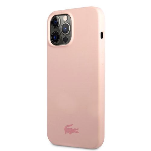 E-shop Lacoste Liquid Silicone Glossy Printing Logo Kryt pro iPhone 13 Pro Pink