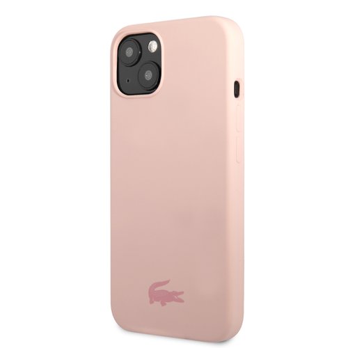 E-shop Lacoste Liquid Silicone Glossy Printing Logo Kryt pro iPhone 13 Pink