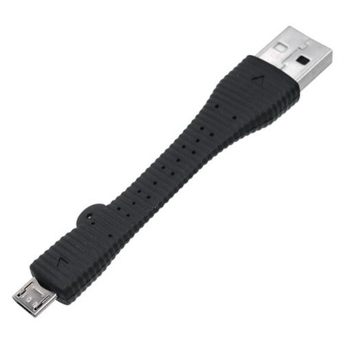 Dátový kábel Micro USB/USB, krátky, čierny