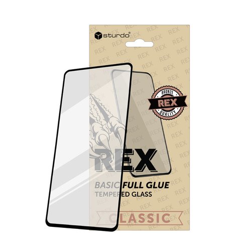 Sturdo Rex Classic ochranné sklo Full Glue Xiaomi Redmi Note 10 / Xiaomi Redmi Note 10S, čierne