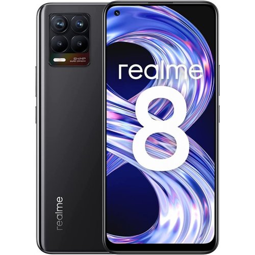 Realme 8 8GB/128GB Dual SIM Punk Black Čierny - Trieda B