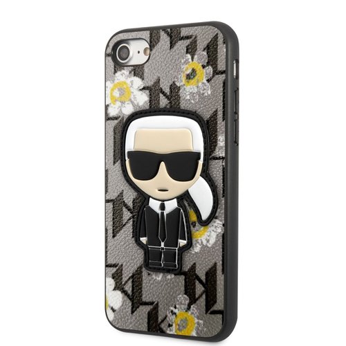 Karl Lagerfeld Ikonik Flower Kryt pro iPhone 7/8/SE 2020/SE 2022 Grey