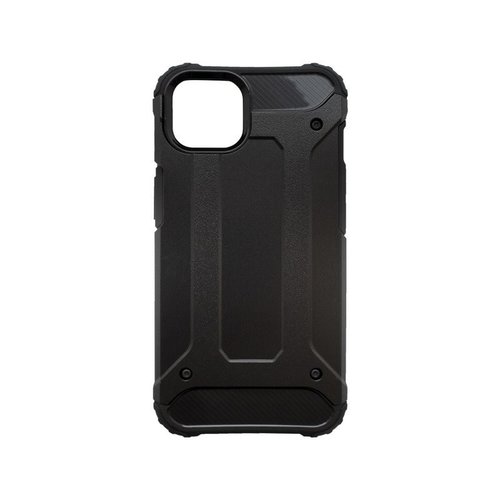 mobilNET plastové puzdro iPhone 13, čierne, Military