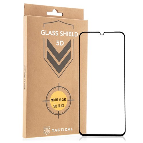 E-shop Tactical Glass Shield 5D sklo pro Motorola E20 Black