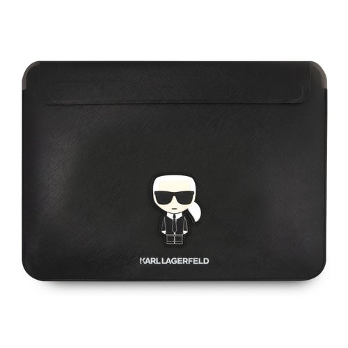 Karl Lagerfeld Saffiano Ikonik Computer Sleeve 16" Black