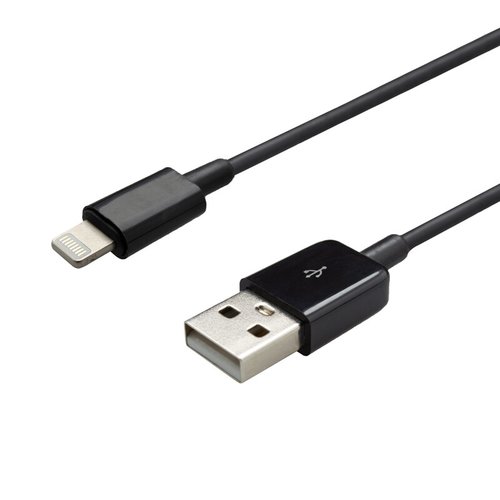 E-shop Dátový USB kábel iPhone 5 Lightning, 1 m, čierny