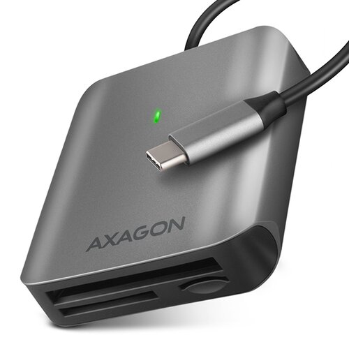 E-shop AXAGON CRE-S3C, USB-C 3.2 Gen 1 - SUPERSPEED čtečka karet 3-slot & lun SD/microSD/CF, podpora UHS-II