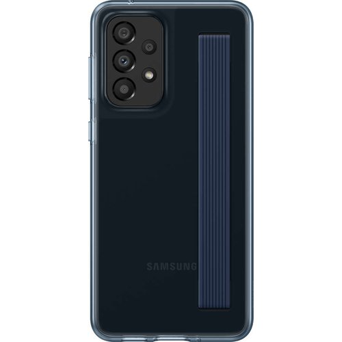 Puzdro Samsung originál polopriehľadný zadný kryt s pútkom Galaxy A33 5G - čierne