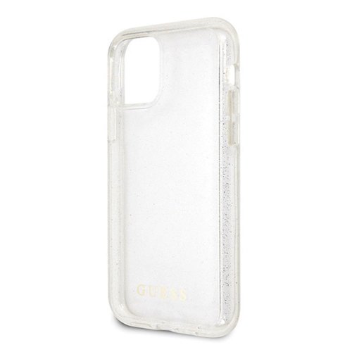 Guess case for iPhone 11 Pro GUHCN58PCGLSI silver hard case Glitter