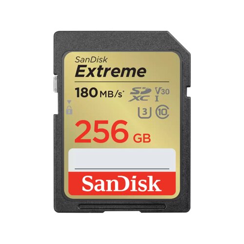 SanDisk Extreme SDXC 256GB 180MB/s V30 UHS-I U3