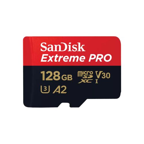 SanDisk Extreme PRO microSDXC 128GB 200MB/s + ada.