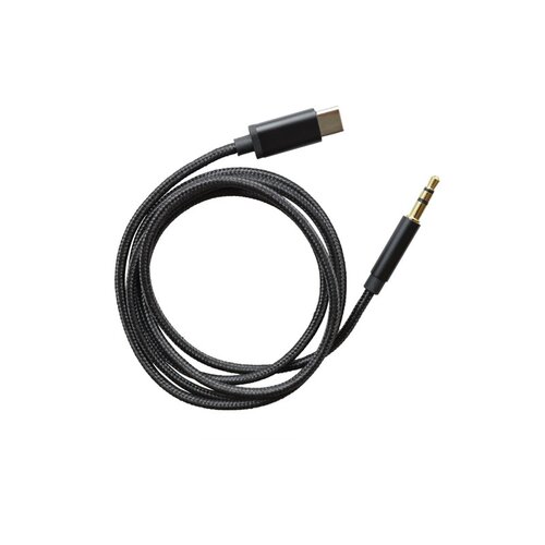 mobilNET audio kábel USB-C - 3.5 mm jack, čierny