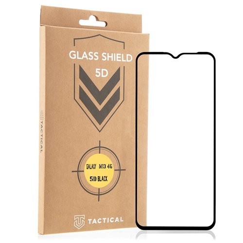 E-shop Ochranné sklo Tactical Glass Shield 5D Samsung Galaxy M13, celotvárové - čierne