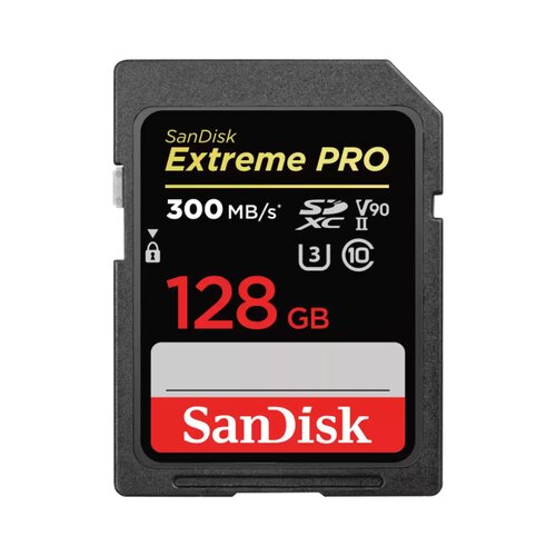 SanDisk Extreme PRO SDXC 128GB 300MB/s V90 UHS-II