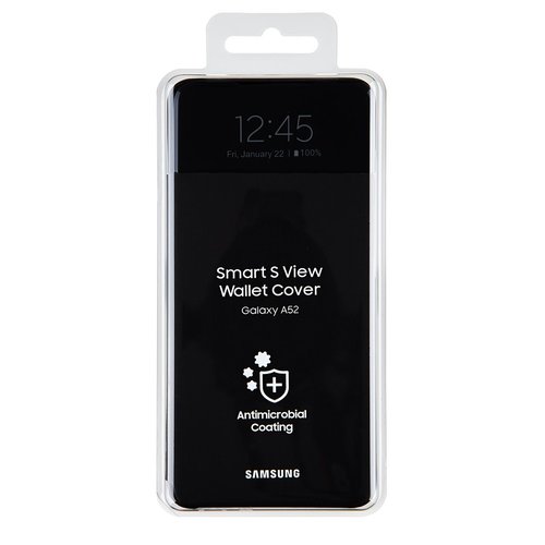 EF-EA525PBE Samsung S-View Pouzdro pro Galaxy A52 Black