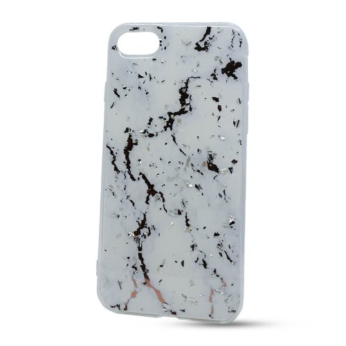 E-shop Puzdro Vennus Marble TPU iPhone 7/8 vzor 1 - biele