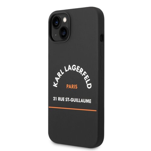 Puzdro Karl Lagerfeld Rue St Guillaume iPhone 14 Plus - čierne