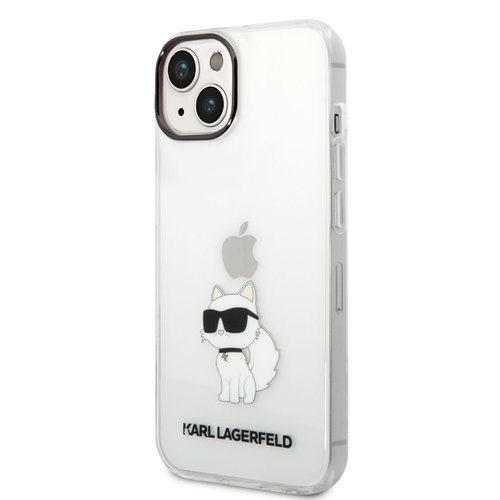 Puzdro Karl Lagerfeld IML Choupette NFT iPhone 14 Plus - transparentné