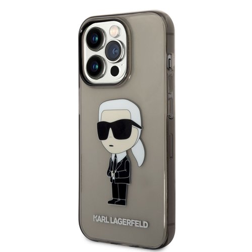 Puzdro Karl Lagerfeld IML Ikonik NFT iPhone 14 Pro - čierne
