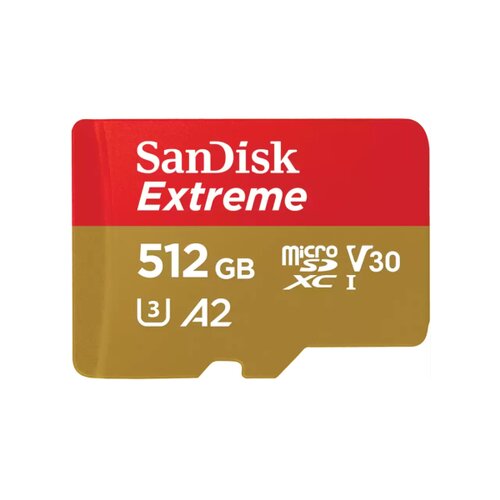 SanDisk Extreme microSDXC 512GB 190MB/s + adaptér