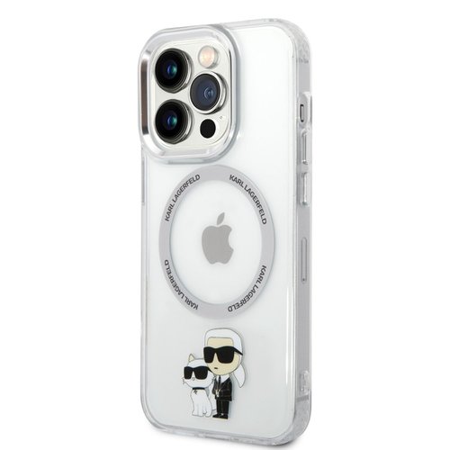 Puzdro Karl Lagerfeld MagSafe IML Puzdro Karl and Choupette NFT iPhone 14 Pro Max - transparentné
