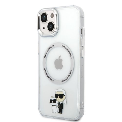 Puzdro Karl Lagerfeld MagSafe IML Puzdro Karl and Choupette NFT iPhone 14 Plus - transparentné