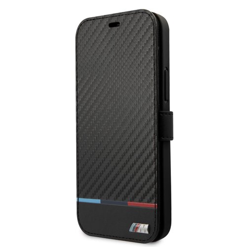 BMW M Book Carbon Stripe Pouzdro pro iPhone 13 Black