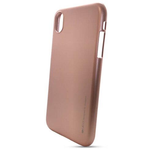 Puzdro i-Jelly Mercury TPU iPhone XS MAX - ružovo-zlaté