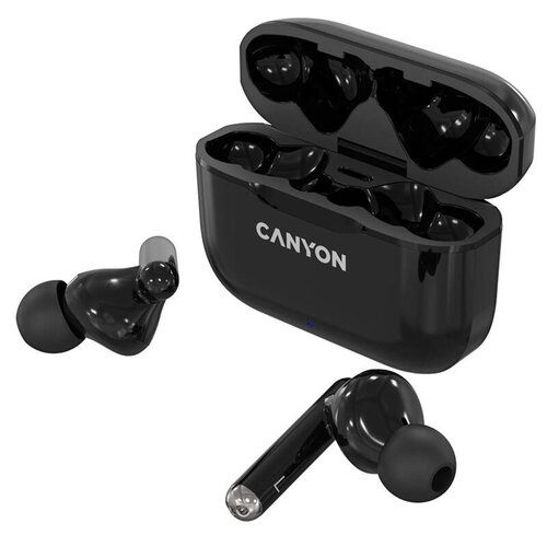 E-shop Canyon TWS-3, True Wireless slúchadlá v klasickom dizajne, čierne