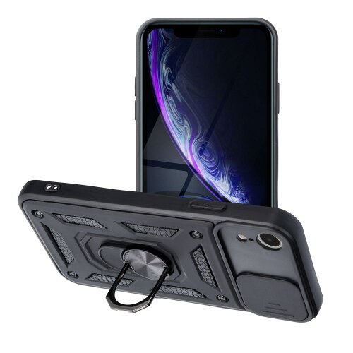 Puzdro Defender Slide iPhone XR - čierne