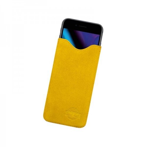 E-shop 4XL puzdro z brúsenej kože SPRING žlté