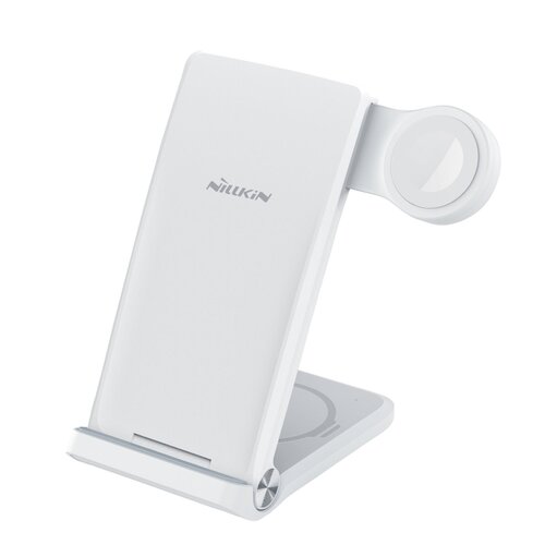 E-shop Nillkin PowerTrio 3v1 Bezdrátová Nabíječka pro Apple Watch White (MFI)