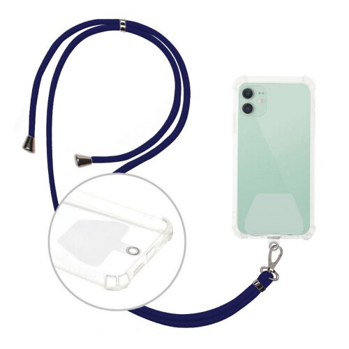 E-shop Šnúrka na mobilný telefón, univerzálna - tmavo modrá