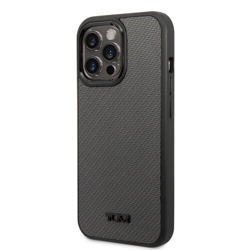 E-shop TUMI Aluminium Carbon Pattern Zadní Kryt pro iPhone 14 Pro Max Black