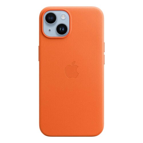 Puzdro Apple MPP83ZM/A MagSafe iPhone 14, kožené - Orange