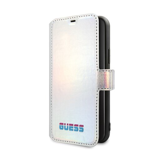 E-shop Guess case for iPhone 11 Pro Max GUFLBKN65BLD silver book case Iridescent