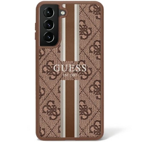 Guess case for Samsung Galaxy S23 Plus GUHCS23MP4RPSW brown hardcase 4G Printed Stripe