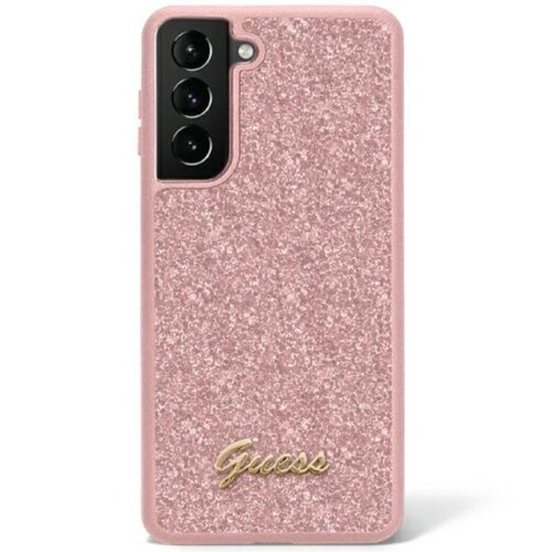 Guess case for Samsung Galaxy S23 Plus GUHCS23MHGGSHP pink hardcase Glitter Script