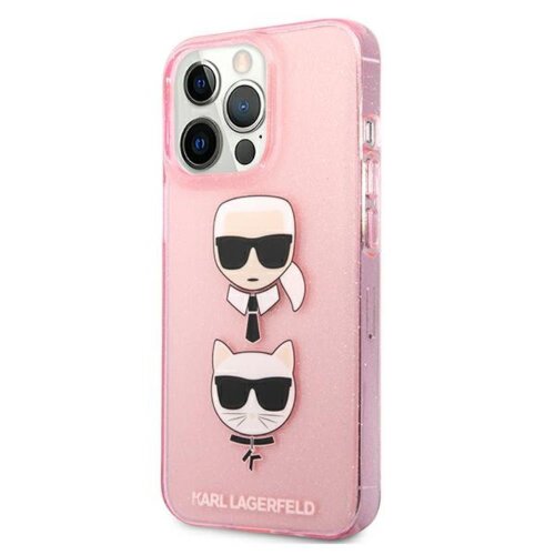 Puzdro Karl Lagerfeld iPhone 13 / 13 Pro KLHCP13LKCTUGLP hardcase pink Glitter Karl`s &