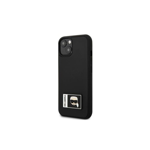 Puzdro Karl Lagerfeld iPhone 13 Mini KLHCP13S3DKPK black hard case Iconic Karl\'s Head