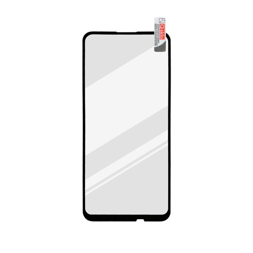 Huawei P40 Lite E čierne ochranné full glue sklo, Q sklo