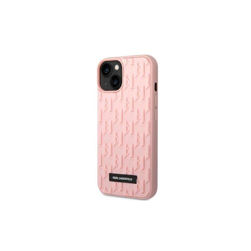Karl Lagerfeld case for iPhone 14 Plus 6,7" KLHCP14MRUPKLPP pink + 3D Rubber case with Monogra