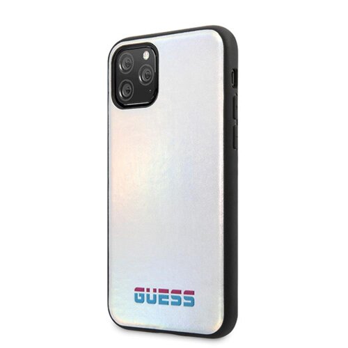 E-shop Guess case for iPhone 11 Pro GUHCN58BLD silver hard case Iridescent