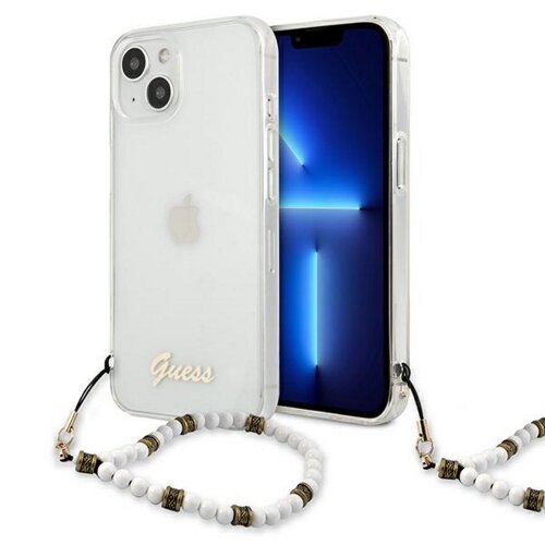 E-shop Guess case for iPhone 13 Mini 5,4&quot; GUHCP13SKPSWH Transparent hard case White Pearl