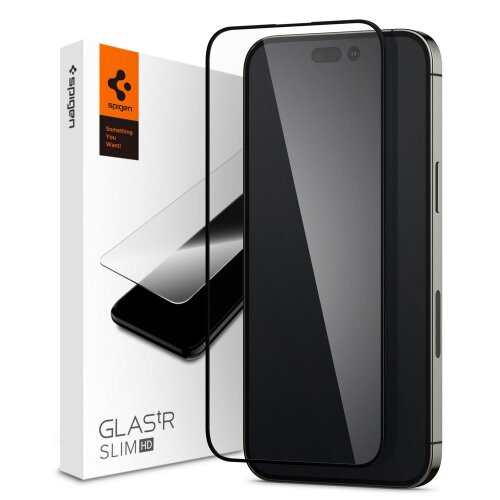 Spigen tempered glass  Glass FC for iPhone 14 Pro 6,1" black
